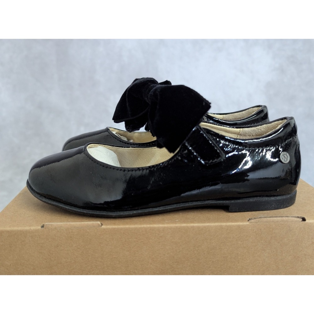 Naturino Sielle Girls' Black Patent Leather Ballerinas – US 11.5(#B13)‎